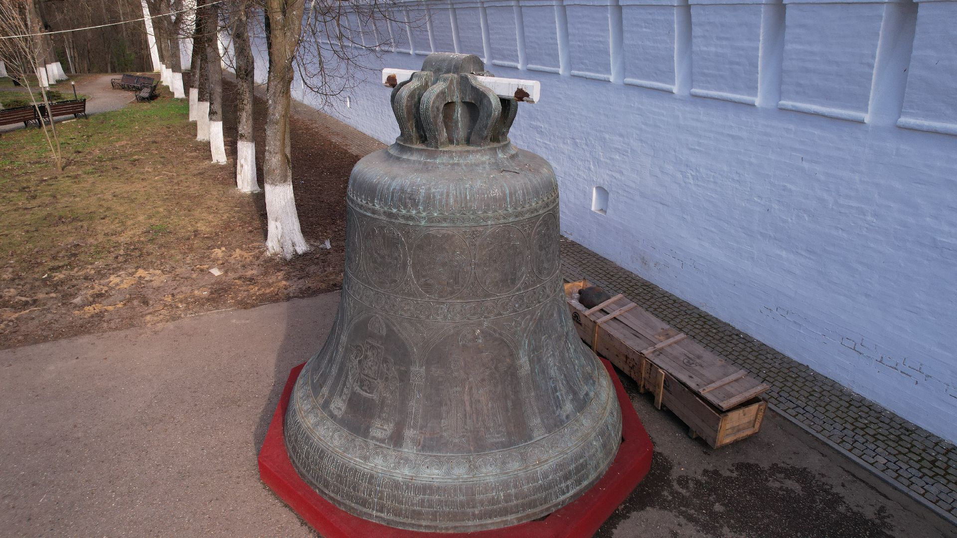 видео с коптера, монастырь, звенигород,