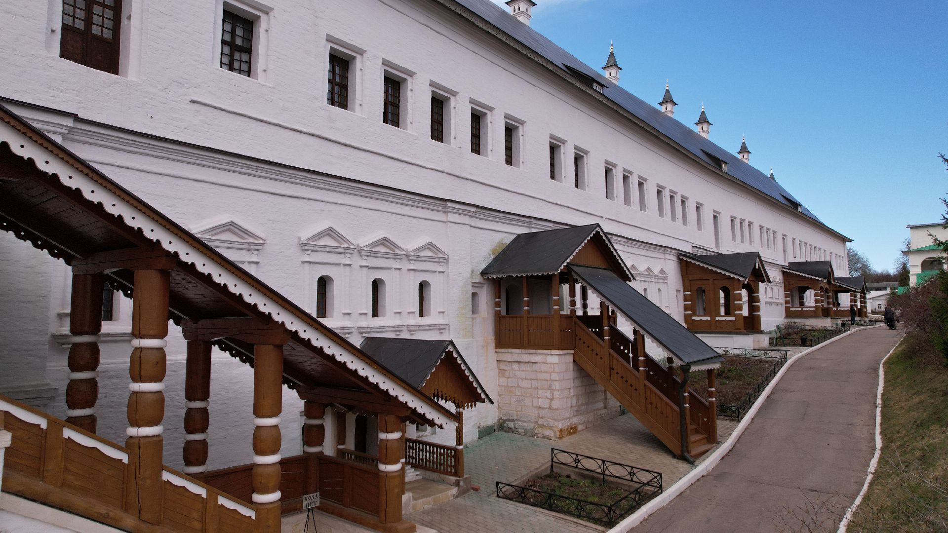 видео с коптера, монастырь, звенигород,