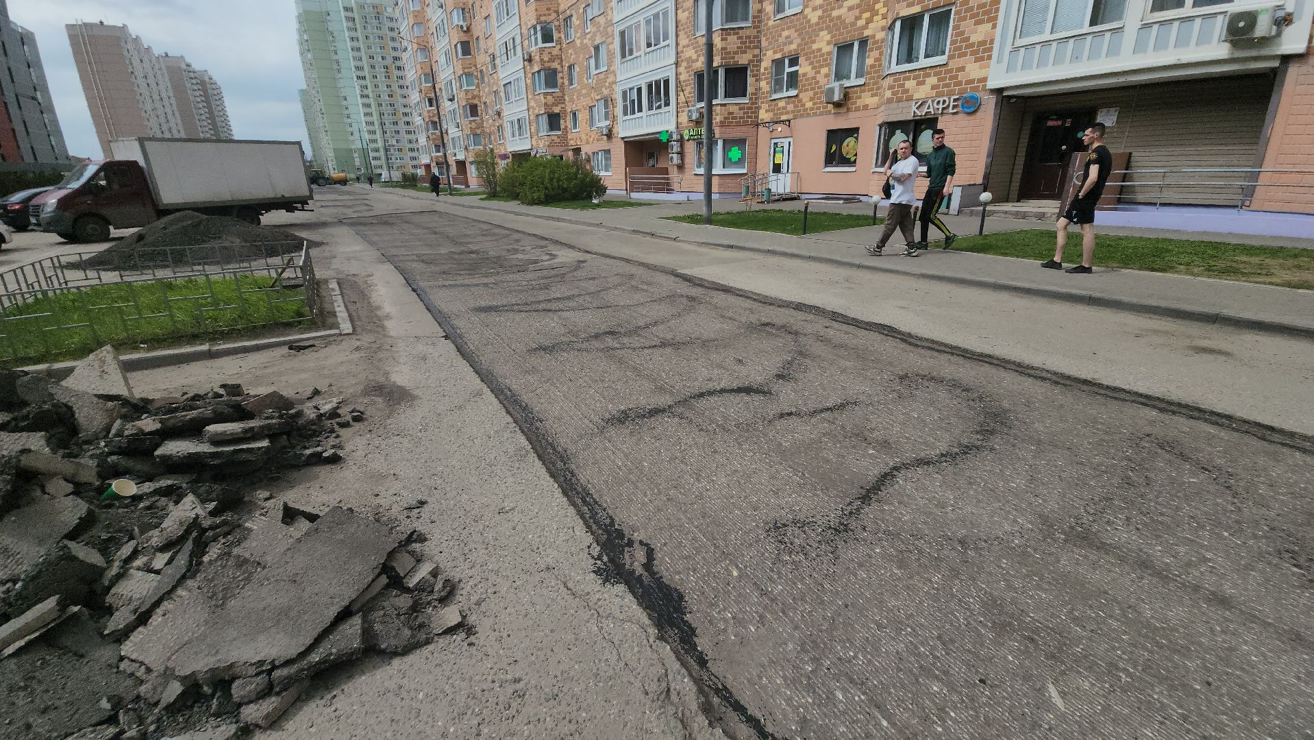 долгопрудный, ямочный ремонт, Проспект Ракетостроителей, владислав юдин, ремонт картами,