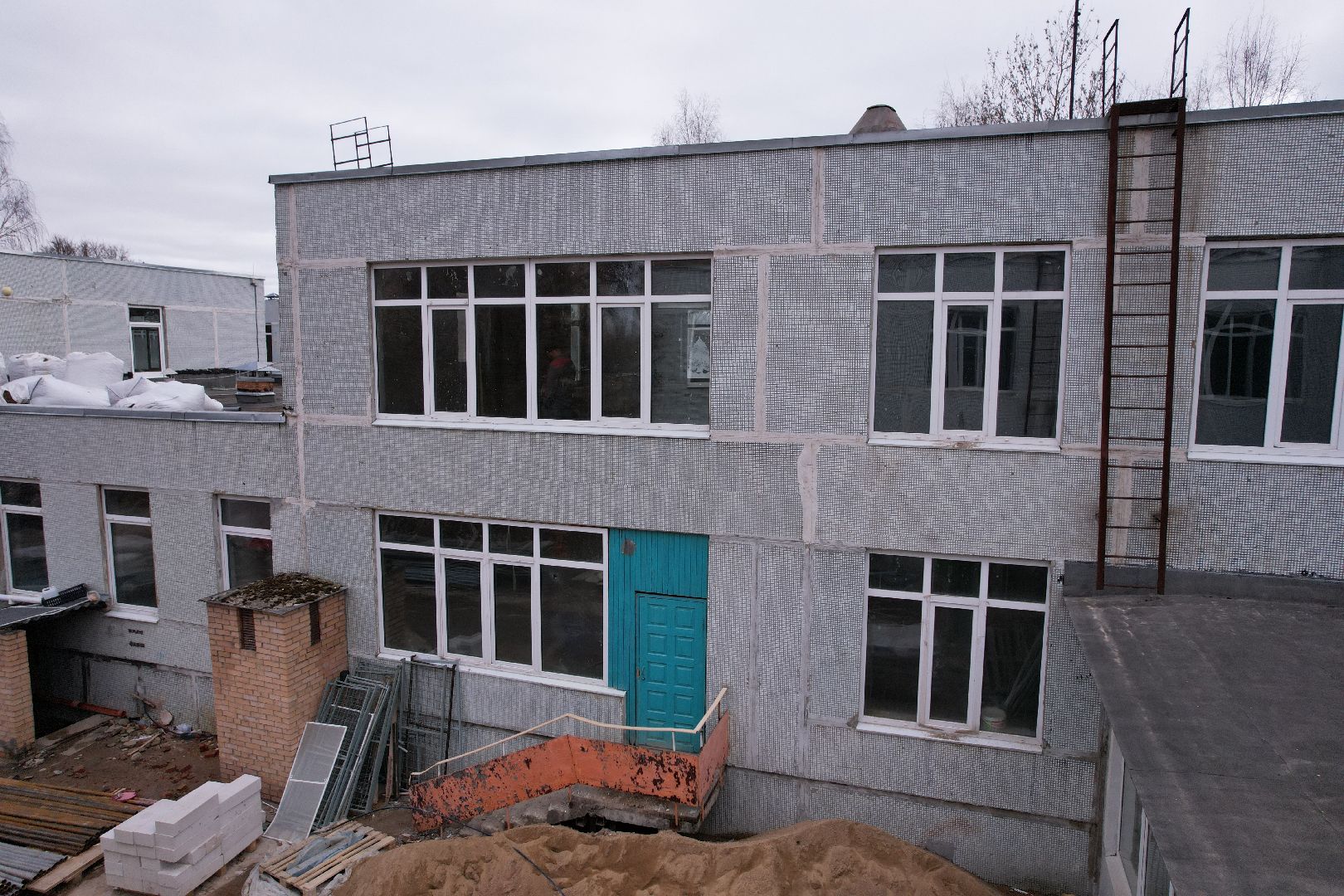 видео с коптера, школа, истра,