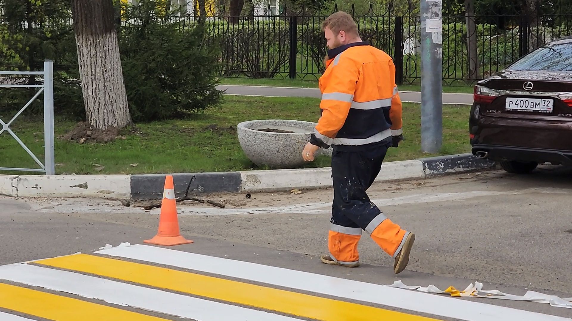 ступино, дорожная разметка, городские дороги,