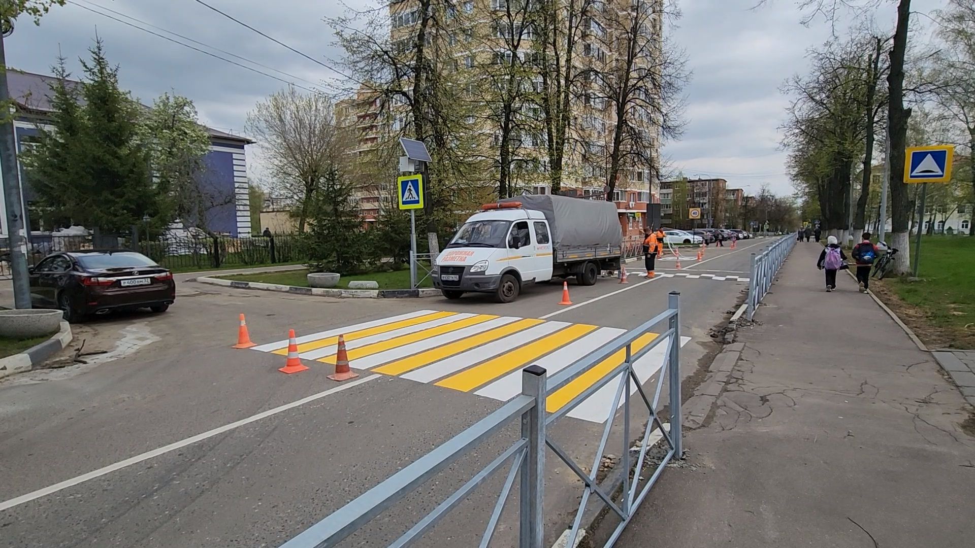 ступино, дорожная разметка, городские дороги,