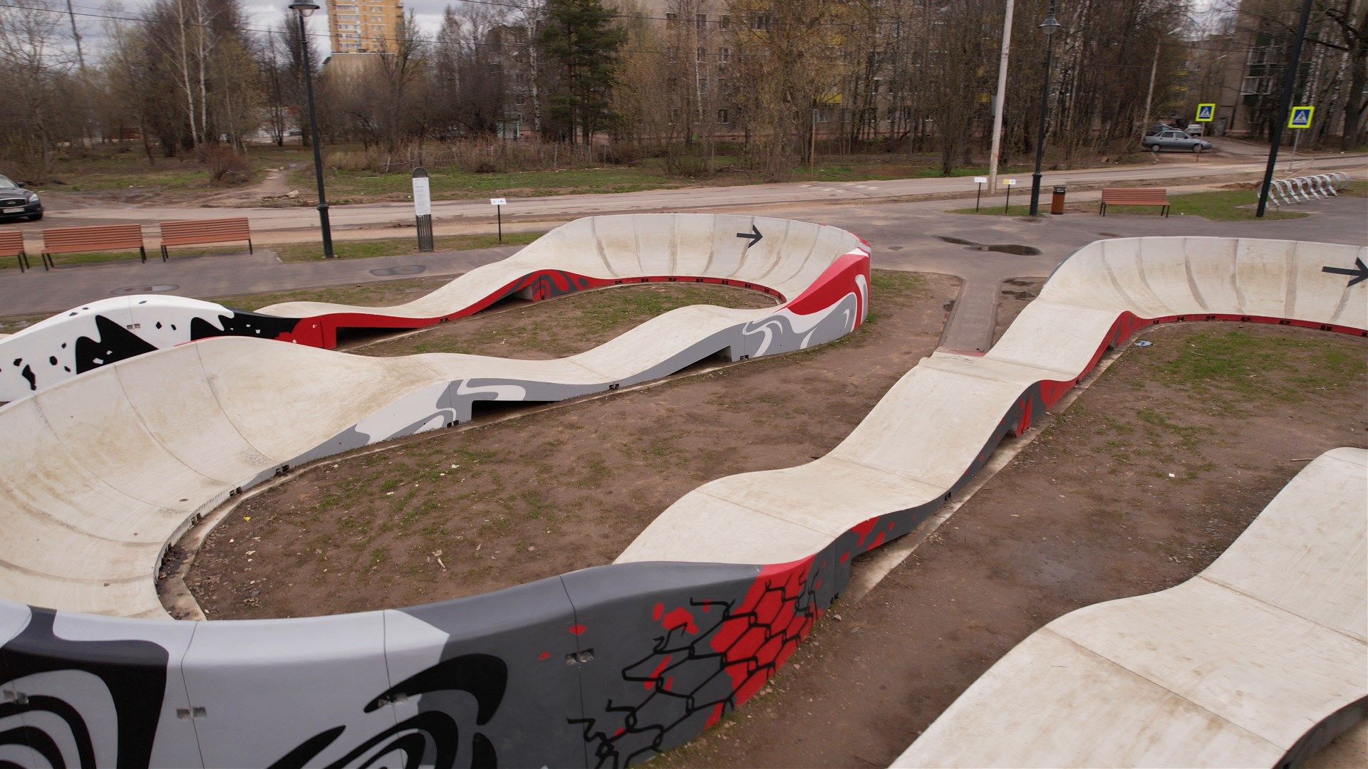 видео с коптера, парк, лобня, киово,