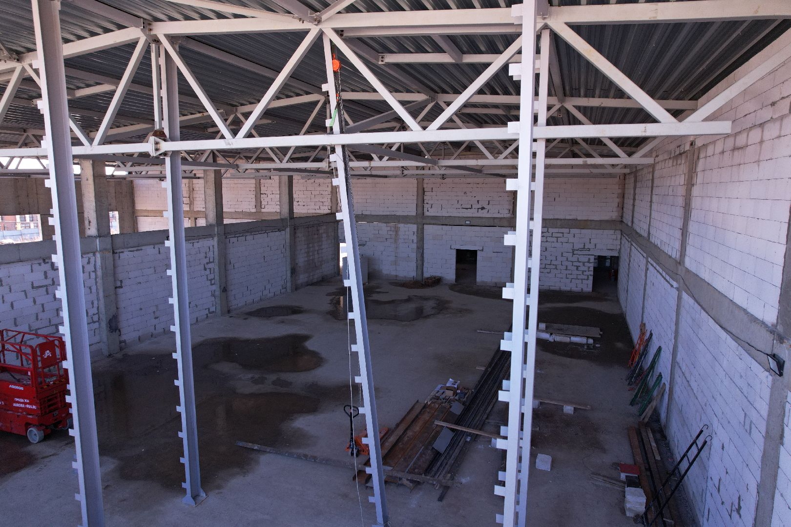 видео с коптера, истра, школа, строительство,