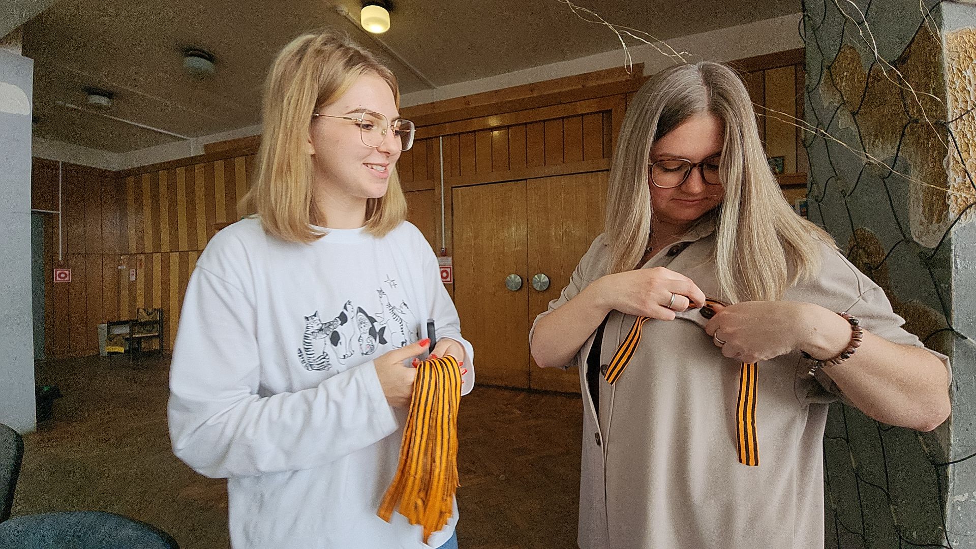 Георгиевская ленточка, патриотическая акция, День Победы, Старая Купавна, Богородский городской округ,