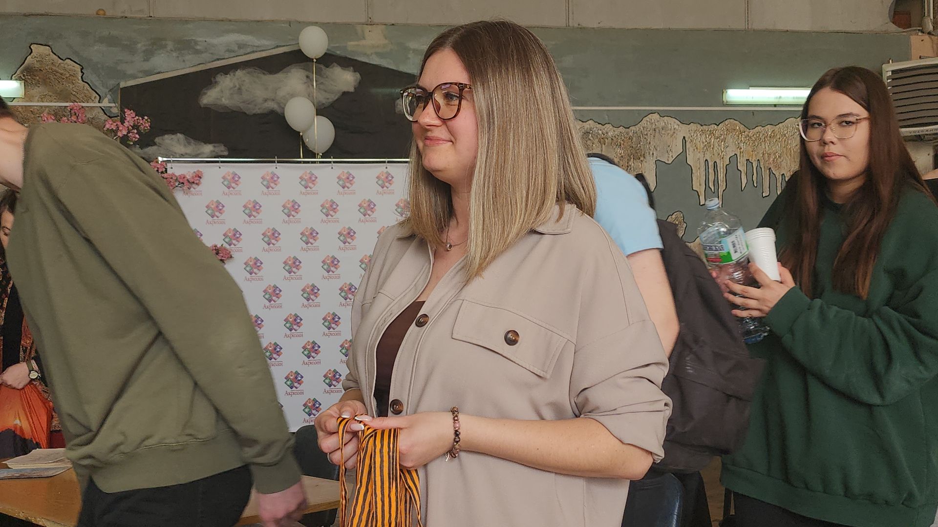 Георгиевская ленточка, патриотическая акция, День Победы, Старая Купавна, Богородский городской округ,