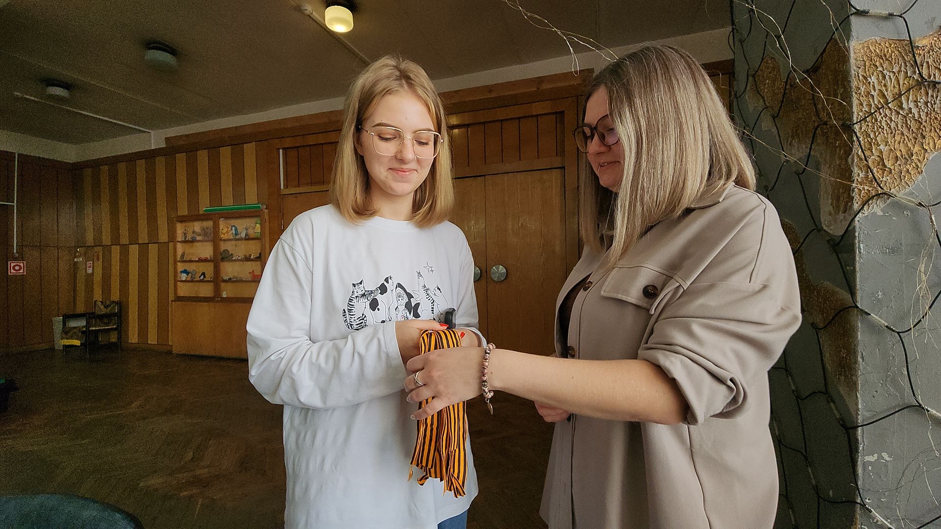 Георгиевская ленточка, патриотическая акция, День Победы, Старая Купавна, Богородский городской округ,