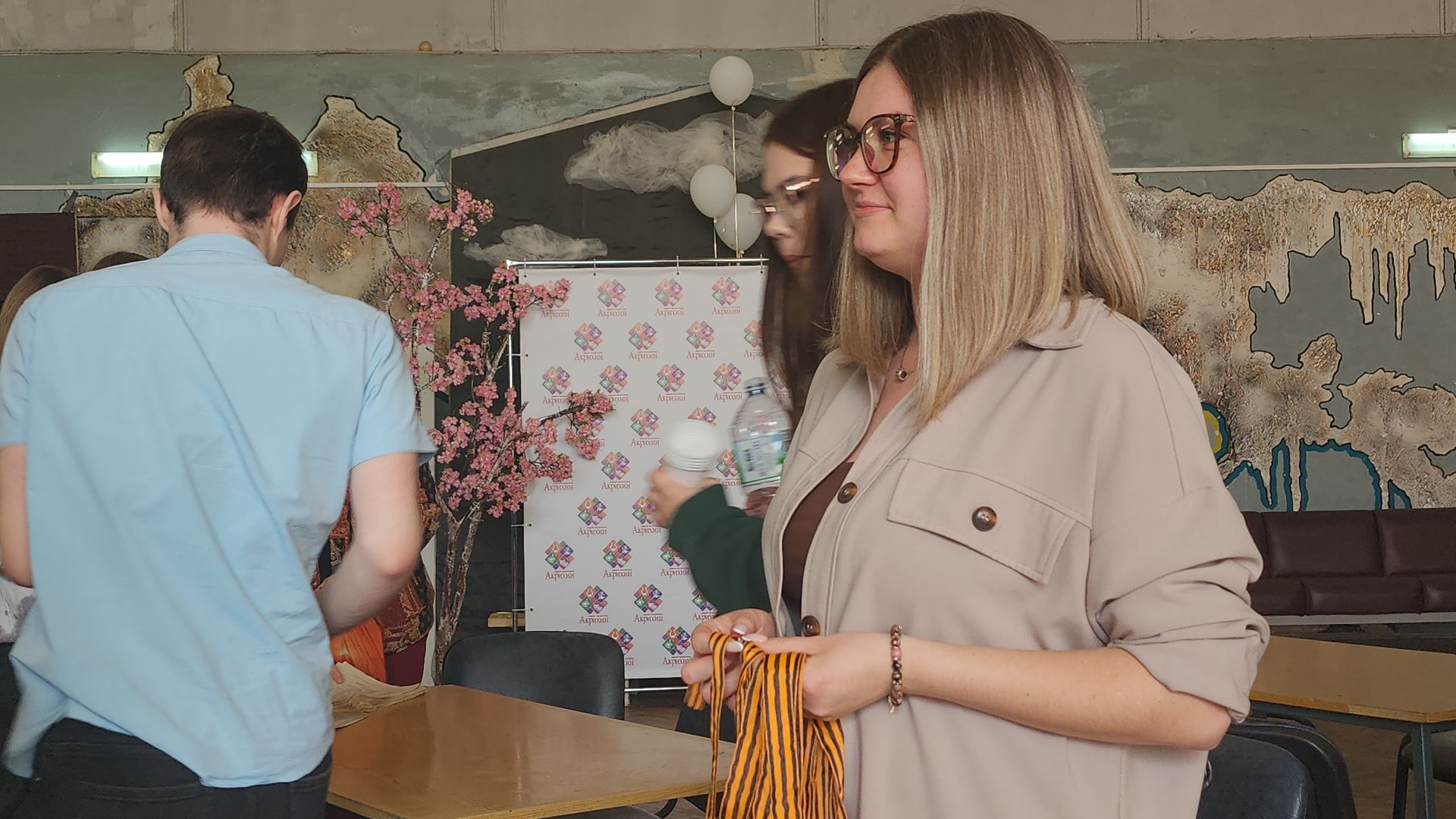 Георгиевская ленточка, патриотическая акция, День Победы, Старая Купавна, Богородский городской округ,