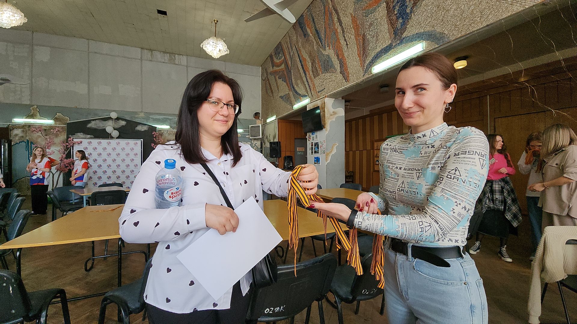 Георгиевская ленточка, патриотическая акция, День Победы, Старая Купавна, Богородский городской округ,