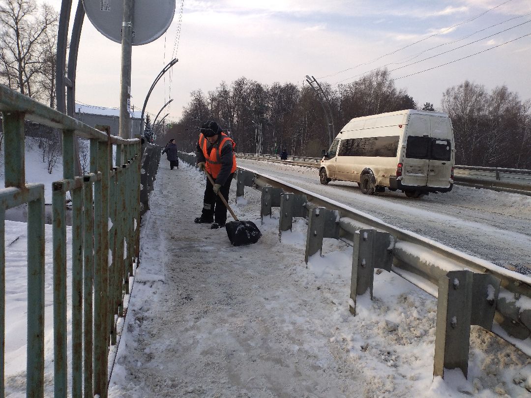 благоустройство, двор, снег, Лосино-Петровский, коммунальщики