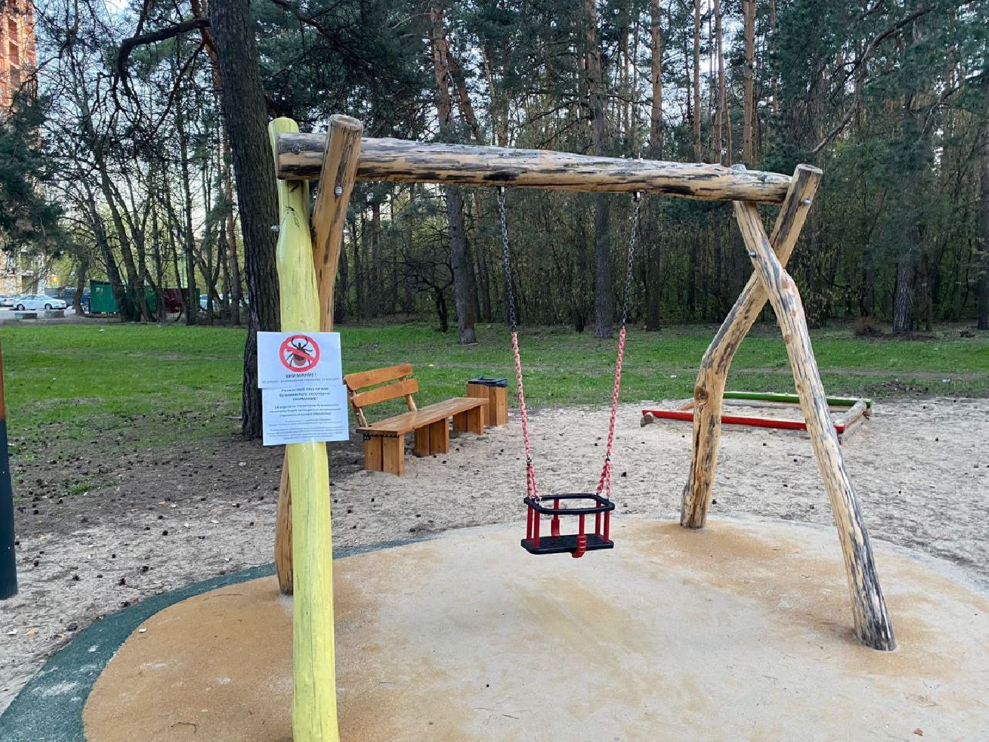 противоклещевая обработка, кузьминский лес,