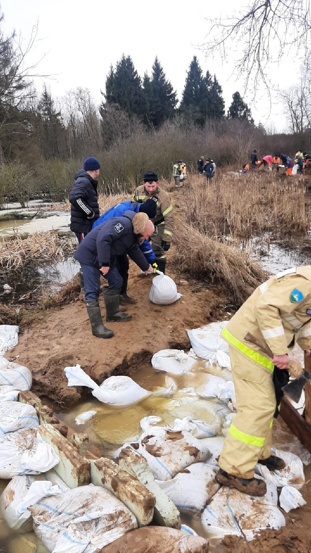 Звенигород, Одинцово, авария, потоп, МЧС, Пожарные, Гражданская защита, новостройка, половодье, затопление