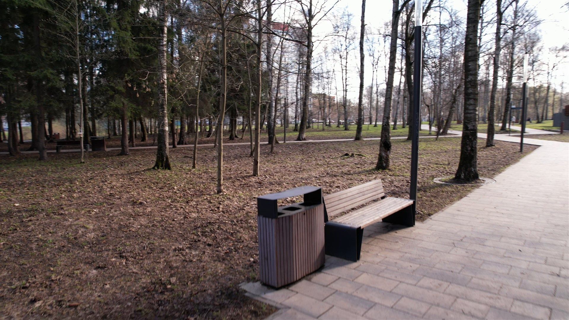 видео с коптера, лобня, парк,