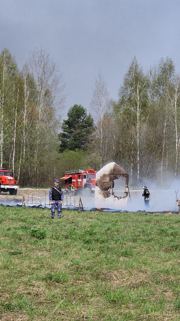тактико-специальные учения, пожароопасный сезон, тушение пожаров, деревня Боровково, Богородский городской округ,
