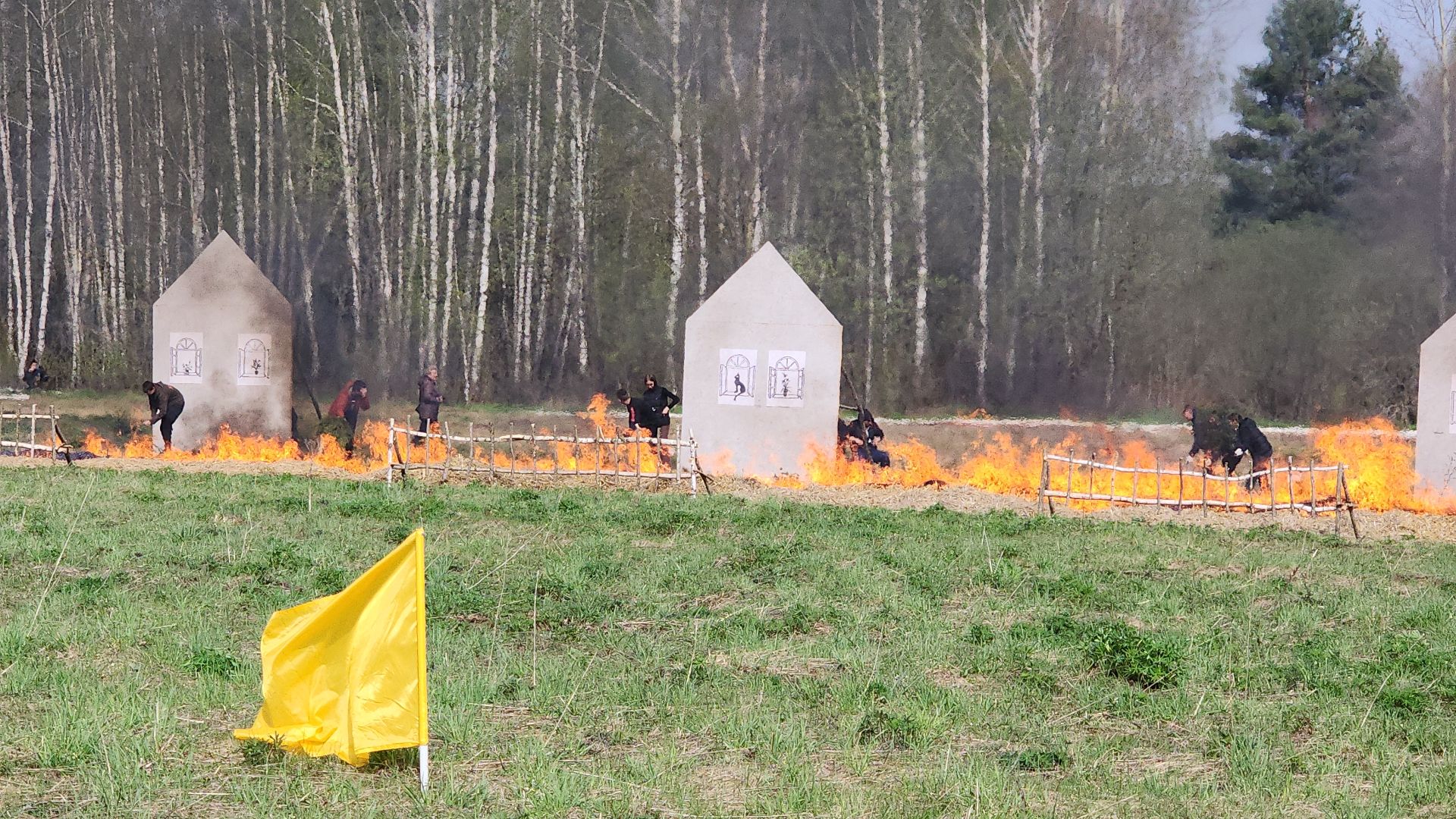 тактико-специальные учения, пожароопасный сезон, тушение пожаров, деревня Боровково, Богородский городской округ,