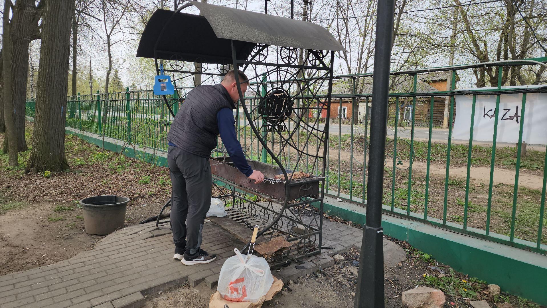 пушкино, берёзовая роща, шашлыки, отдых на природе,