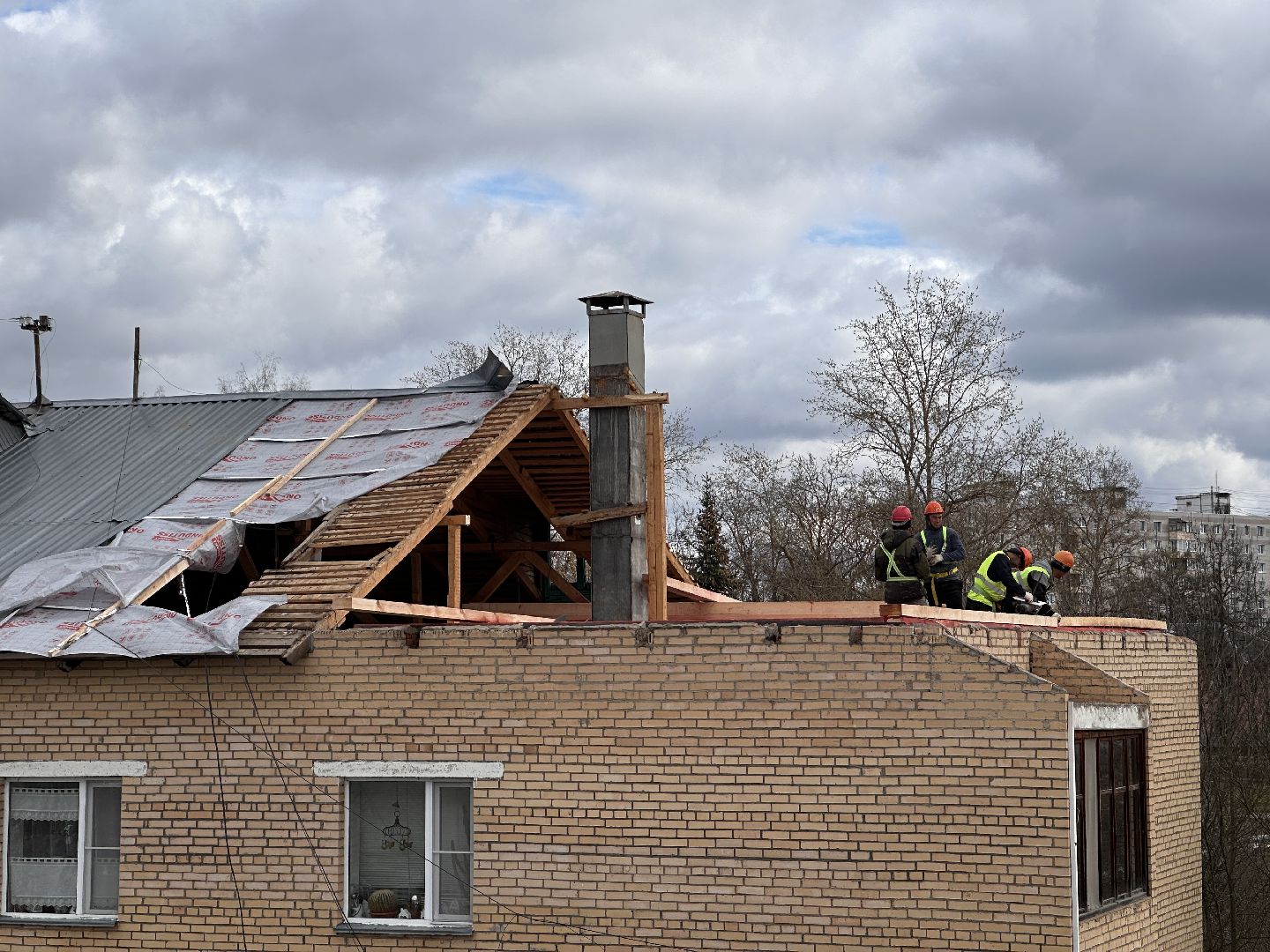 Клин, общество, строительство, крыши,