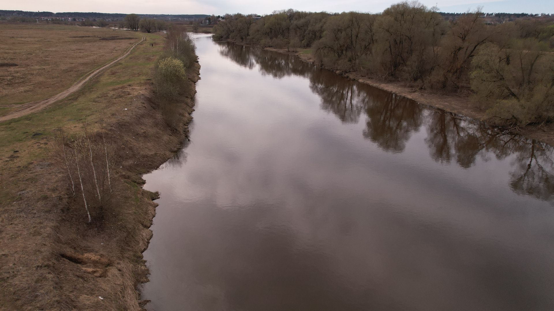 видео с коптера, звенигород, смотровая площадка,