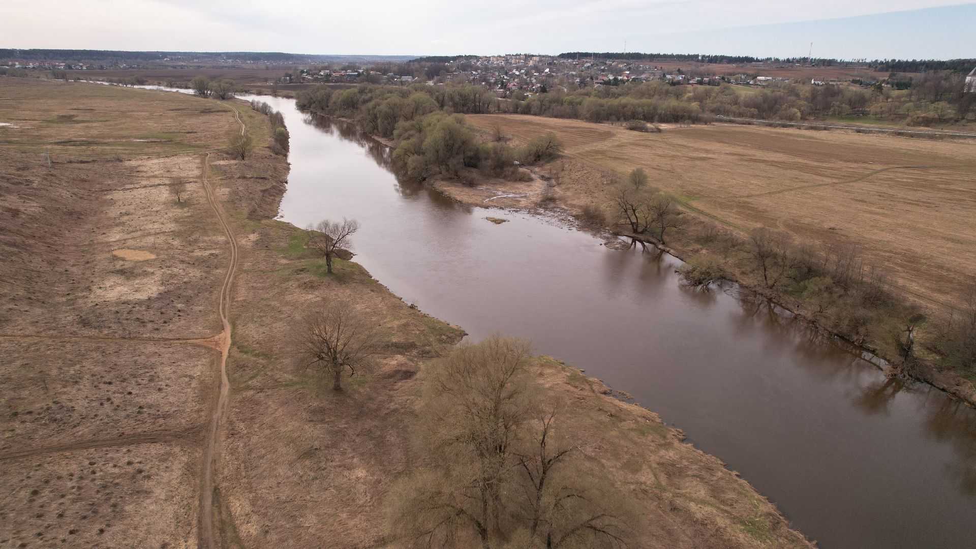 видео с коптера, звенигород, смотровая площадка,