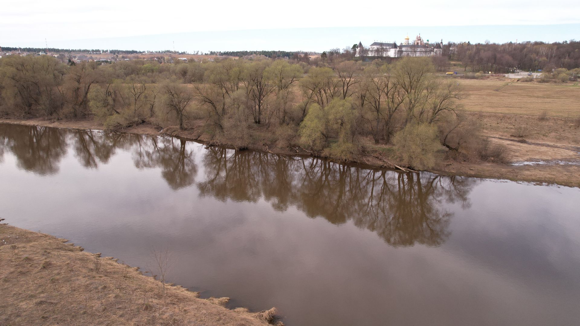 видео с коптера, звенигород, смотровая площадка,