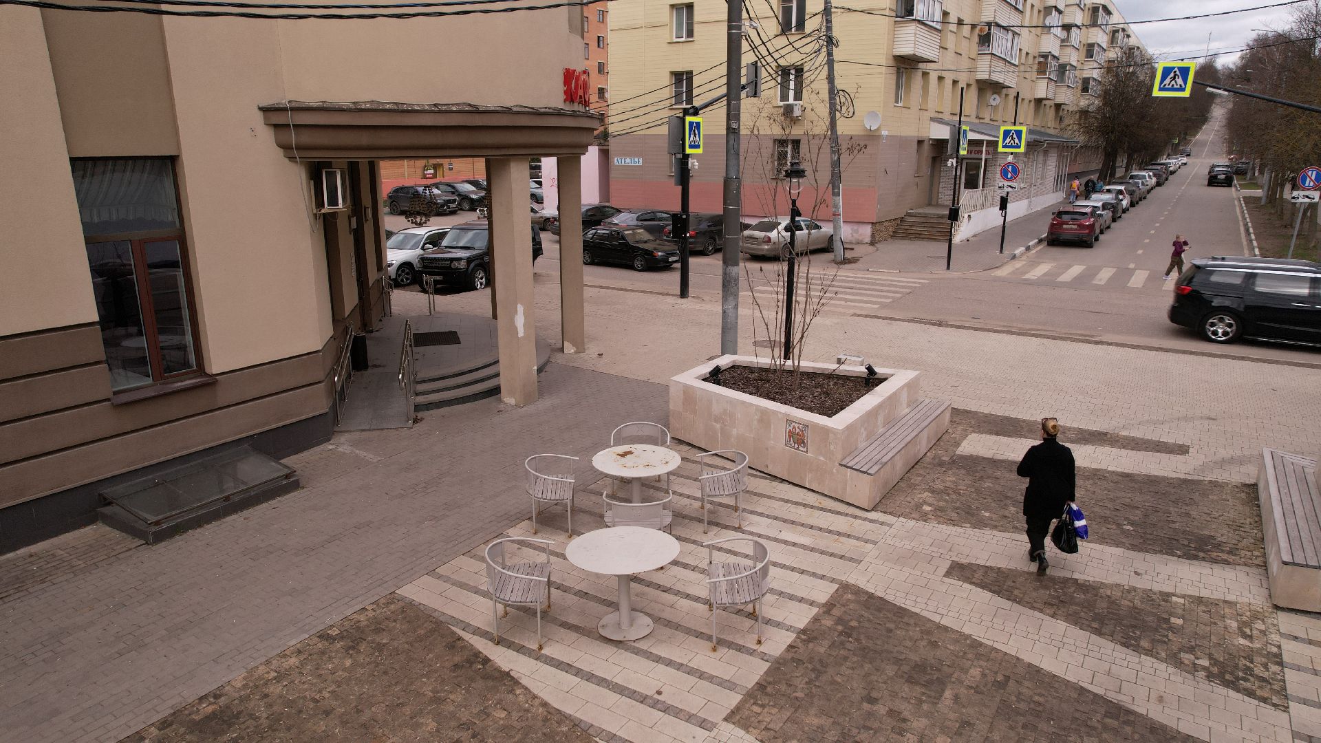 видео с коптера, звенигород, благоустройство,