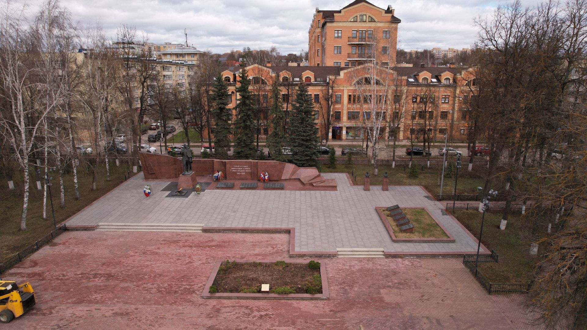 видео с коптера, звенигород, благоустройство,