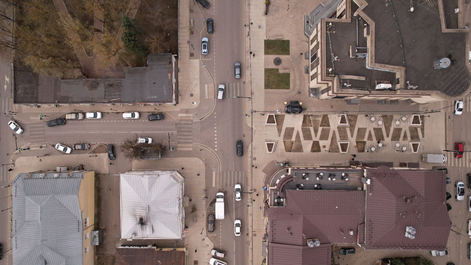 видео с коптера, звенигород, благоустройство,