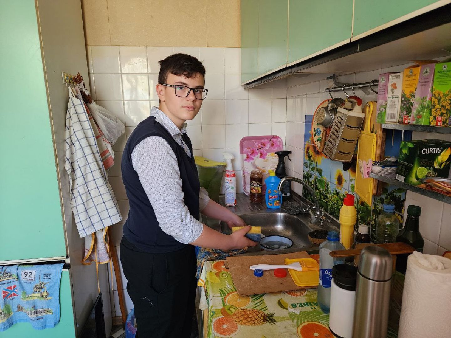 чехов, общество, день добрых дел, ветеран, помощь, школьники,