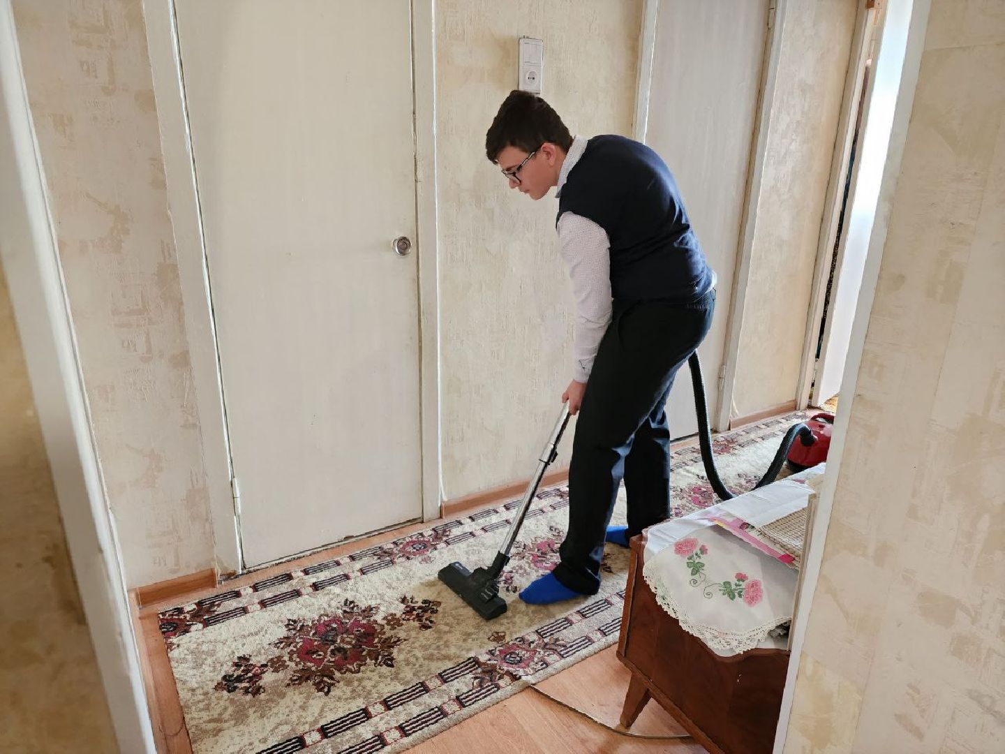 чехов, общество, день добрых дел, ветеран, помощь, школьники,