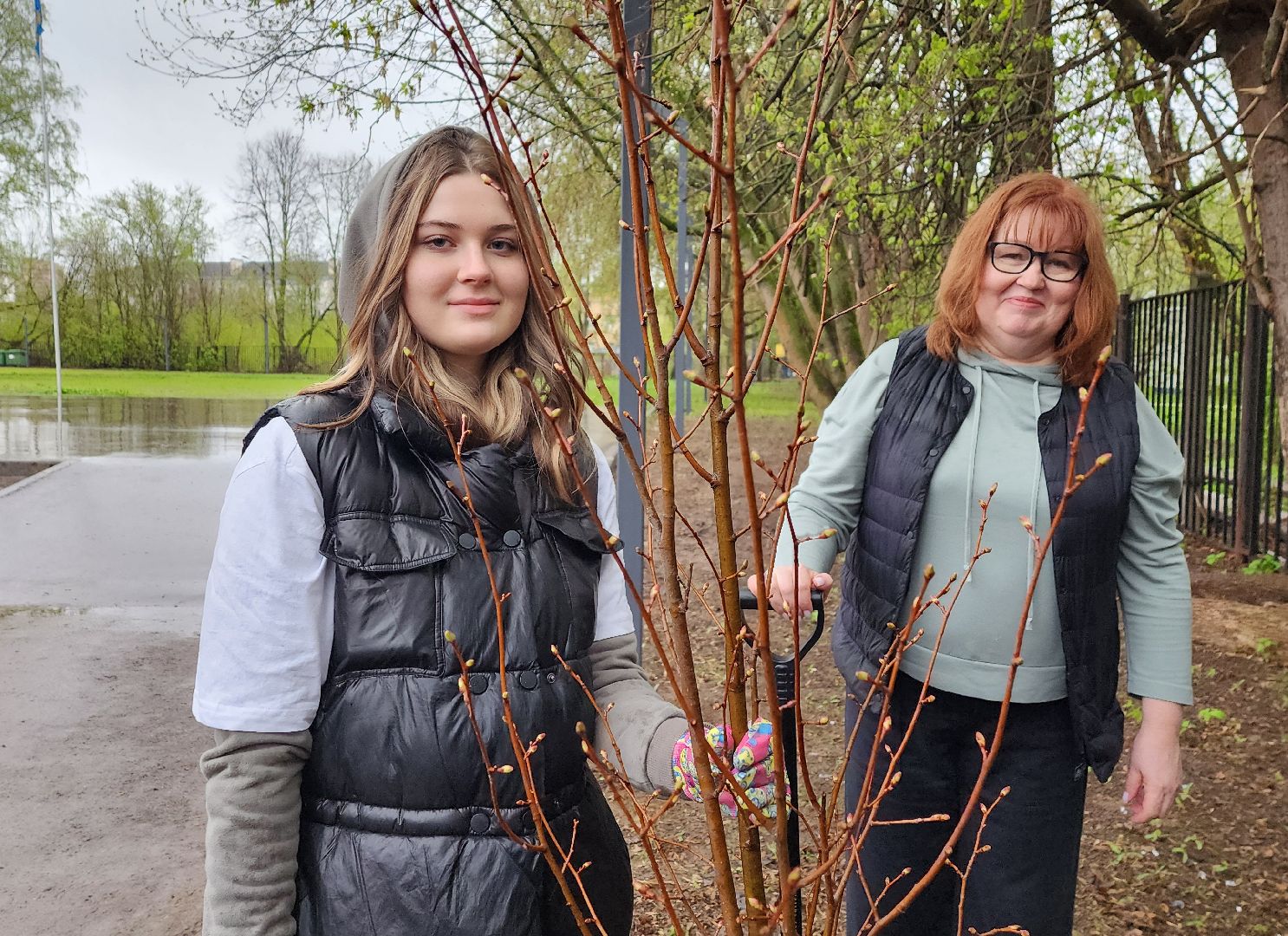 Солнечногорск, лицей 7, школьники, посадка деревьев, день добрых дел,