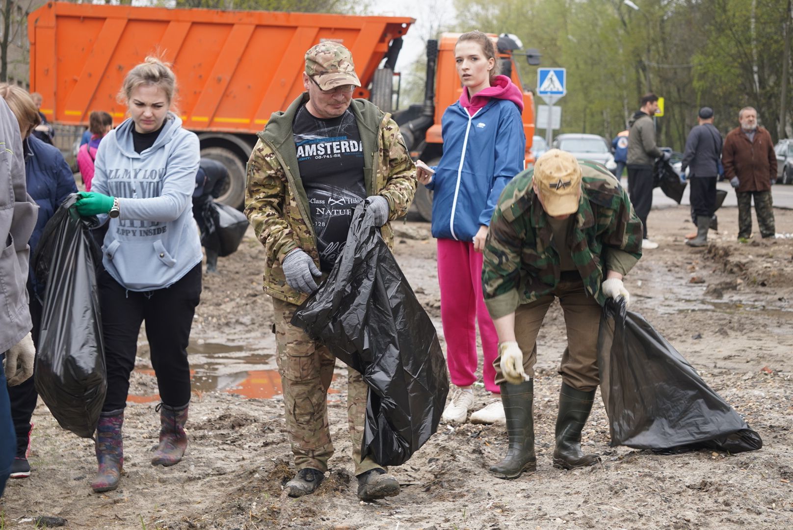 Павловский Посад, Городской округ Павловский Посад, субботник, Уборка, Благоустройство, Жители,