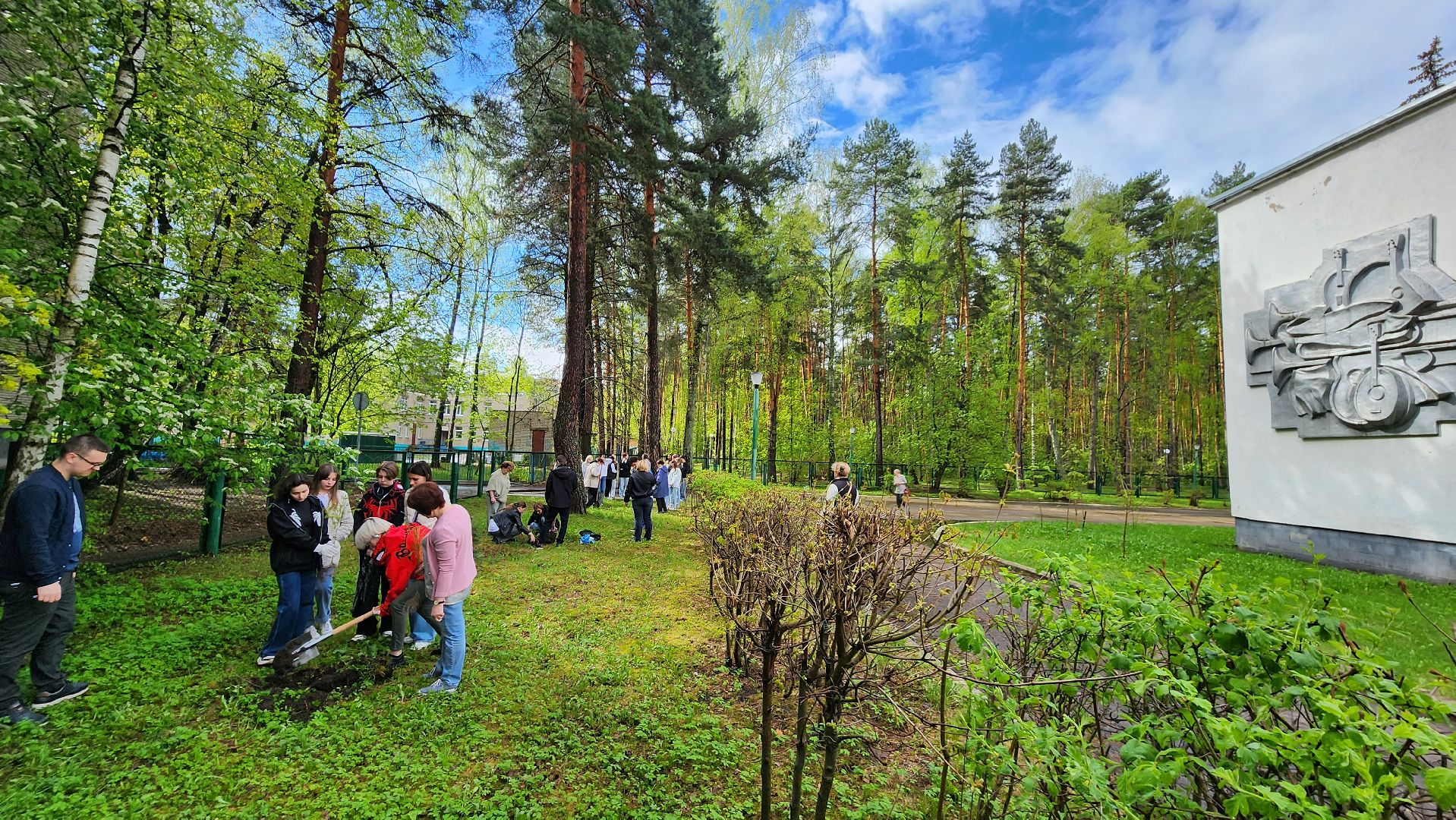 ддд, день добрых дел, протвино, посадка деревьев, лицей2, дети,