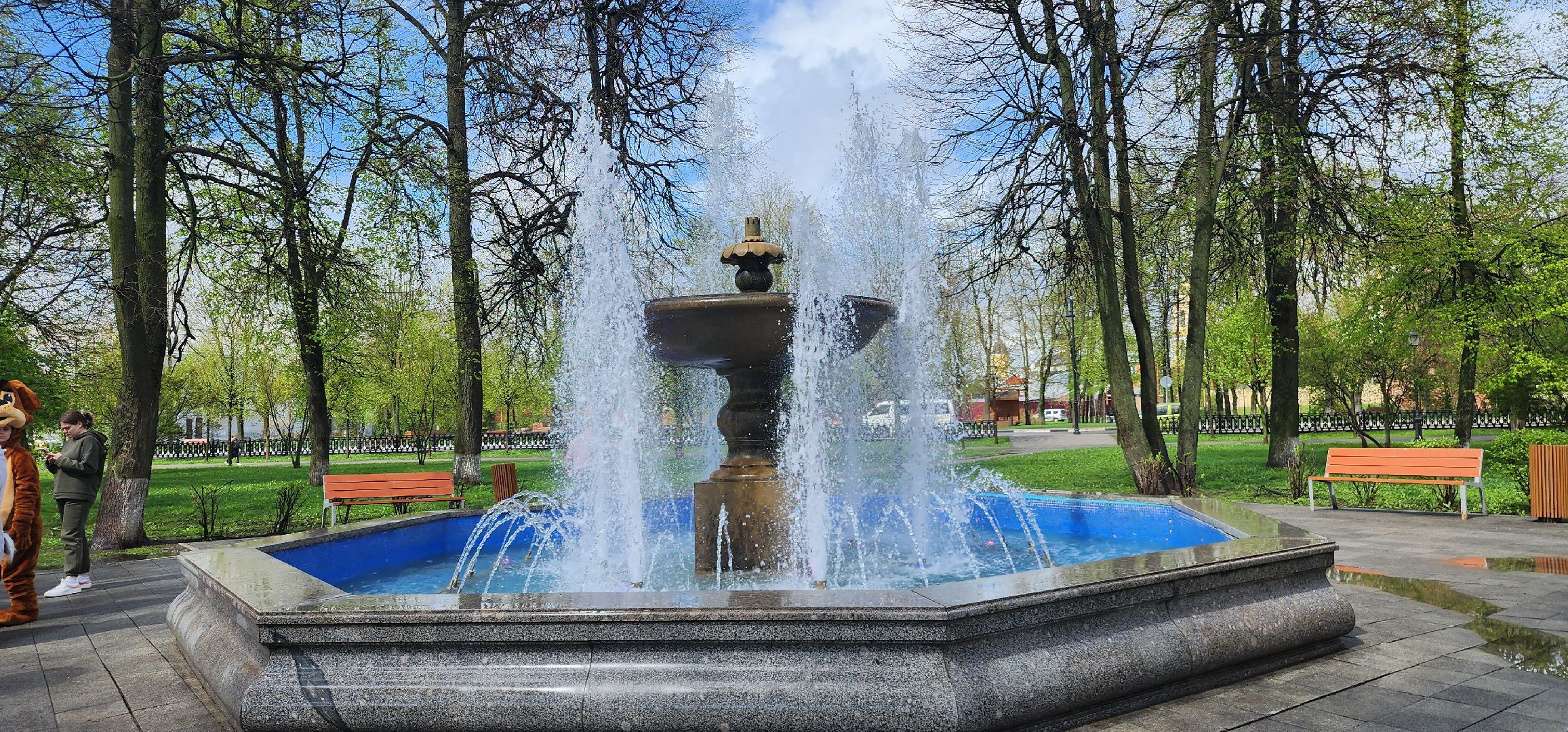 Коломна, фонтаны, сезон фонтанов,