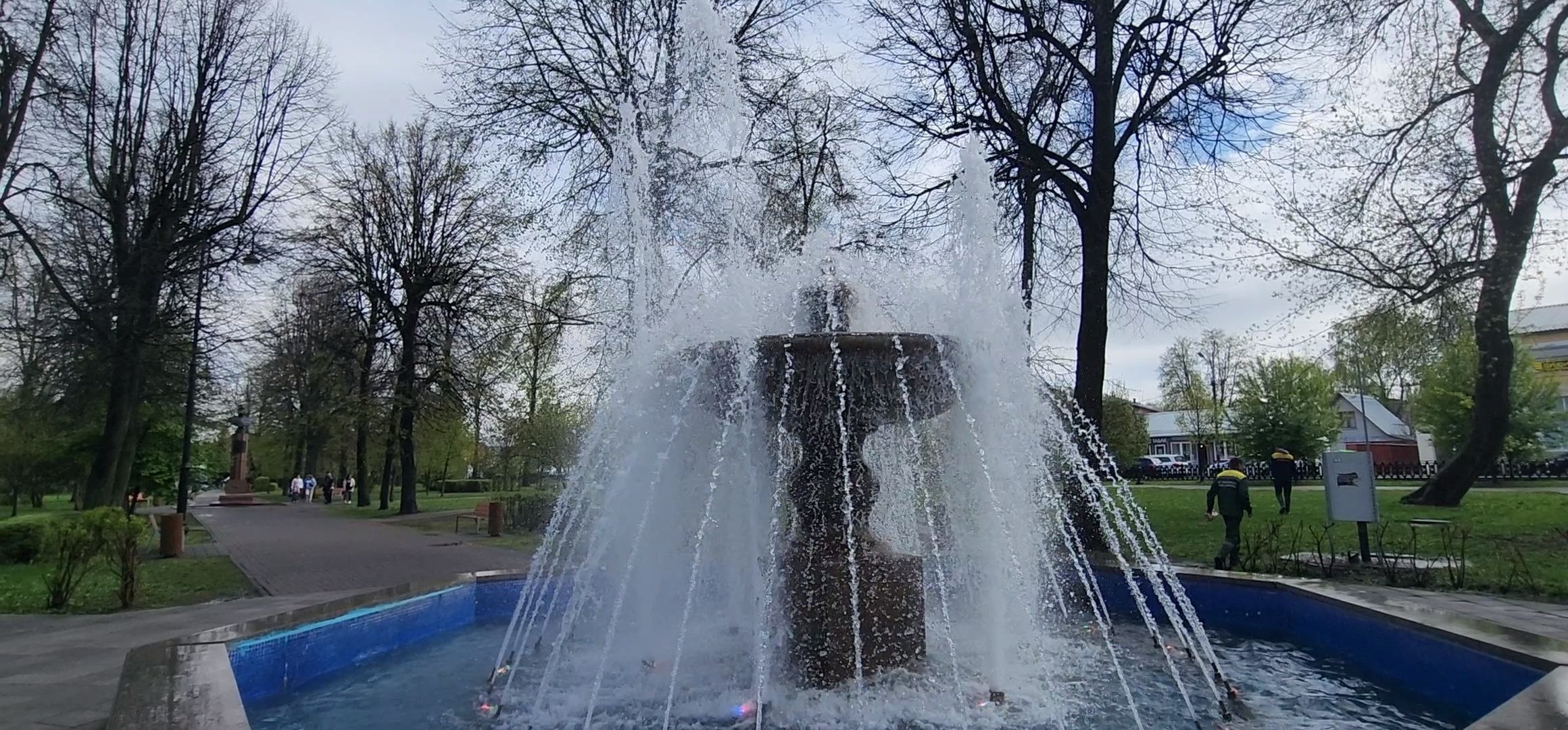 Коломна, фонтаны, сезон фонтанов,