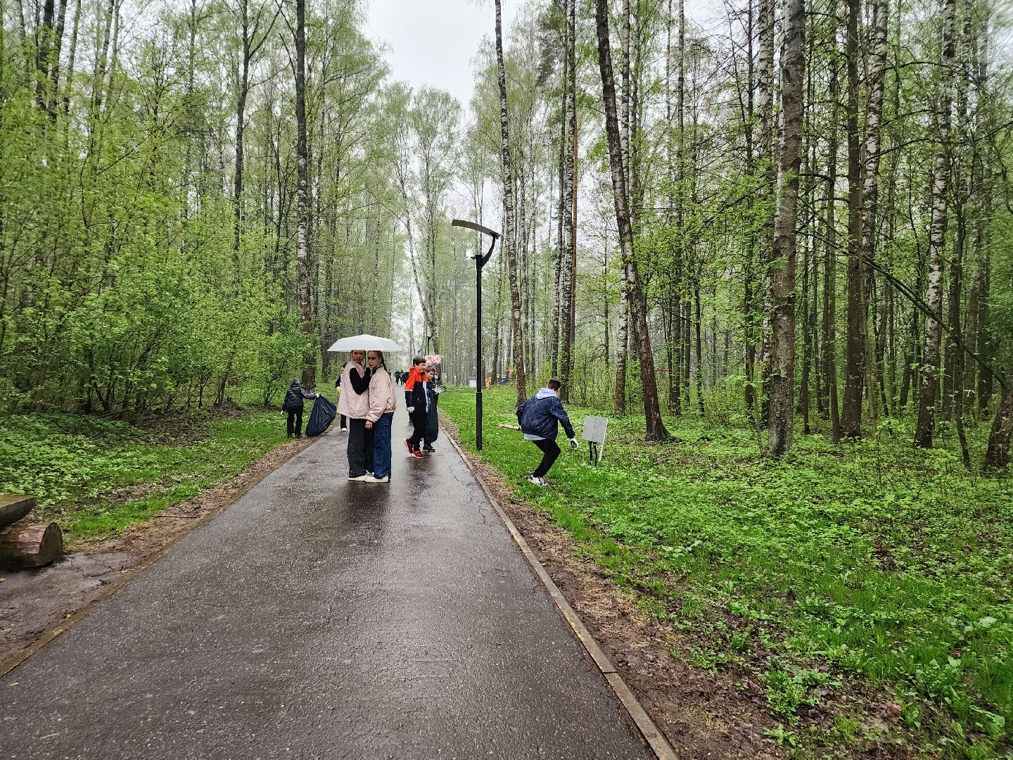 День добрых дел, уборка общественных территорий, школьники, Ногинск, Богородский городской округ,