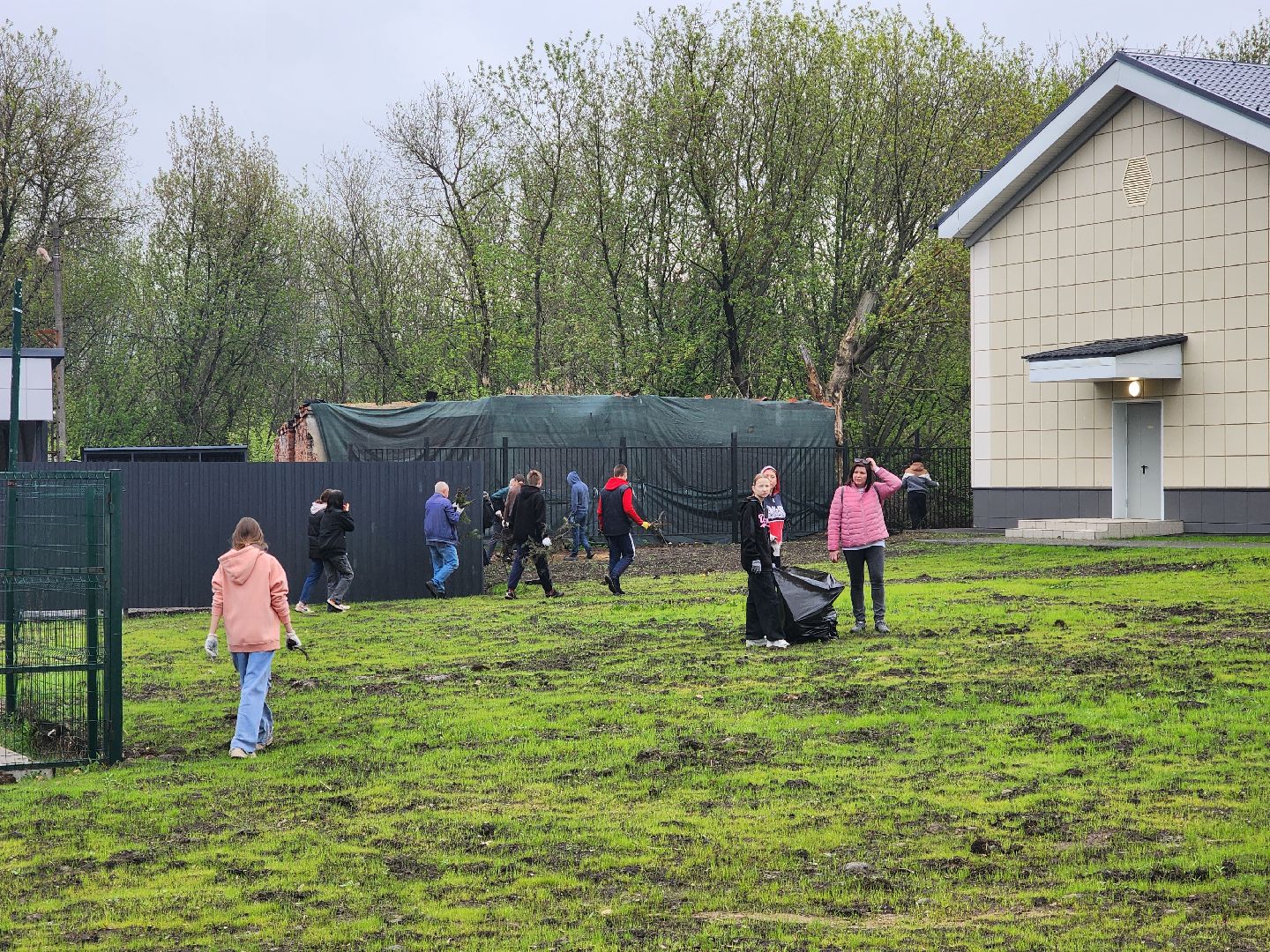 день добрых дел, ногинск, школа, посадка деревьев, сосновая аллея,