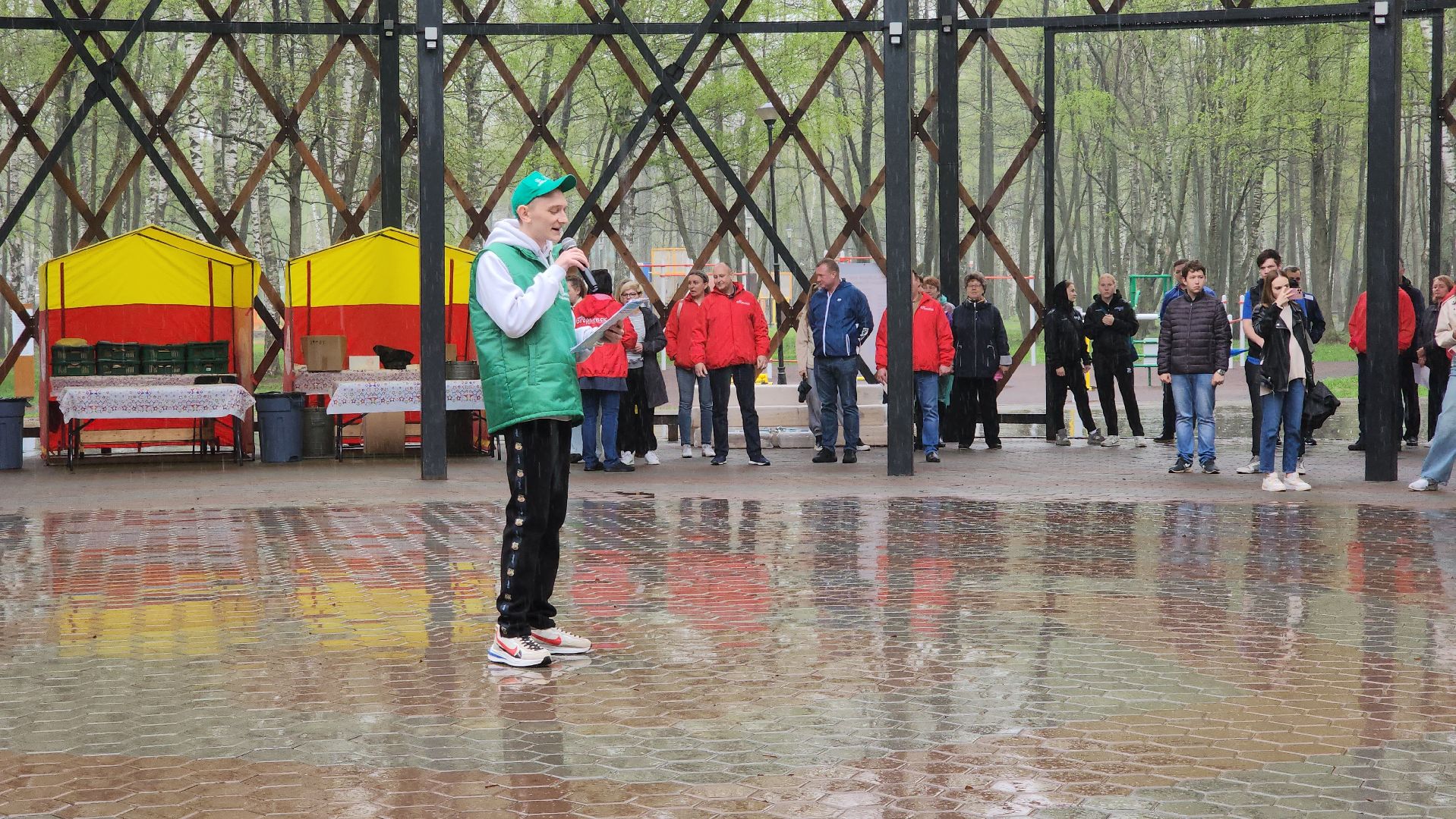 субботник, егорьевск, парк, парк 200 лет егорьевску, деревья, чебурашка, гена, шапокляк, чай, пирожки,