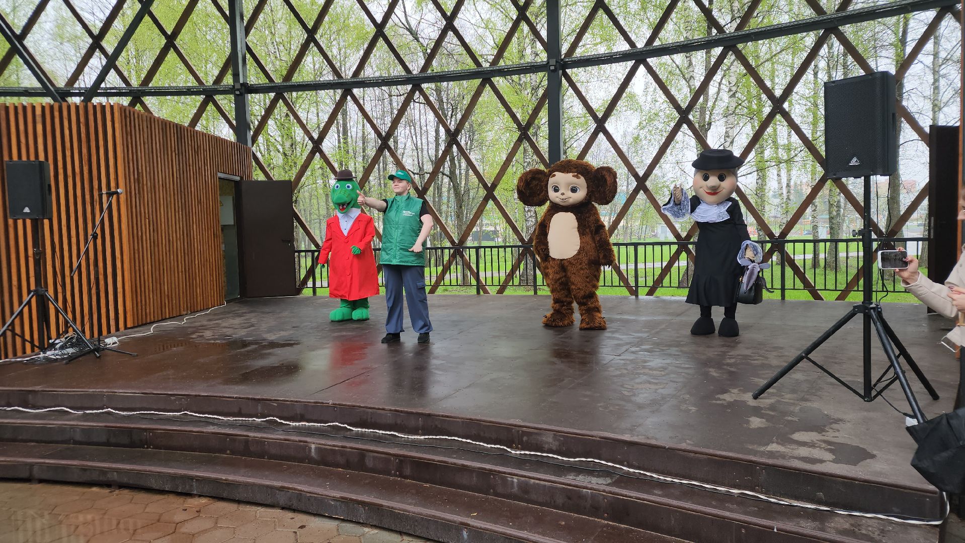 субботник, егорьевск, парк, парк 200 лет егорьевску, деревья, чебурашка, гена, шапокляк, чай, пирожки,