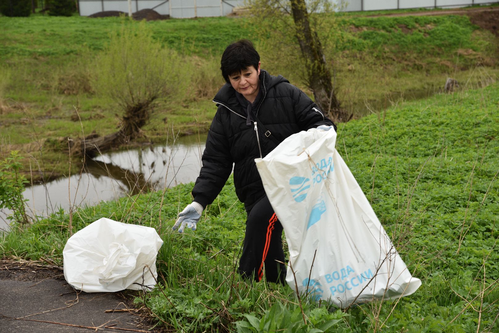 лотошино, лотошинский стадион, вода россии, субботник, экология, река,