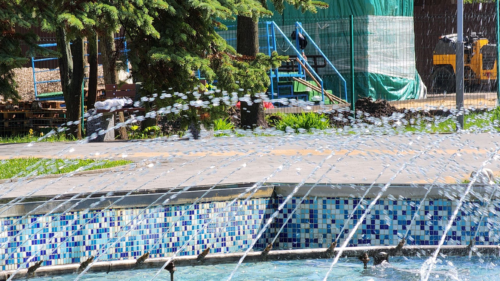 кашира, городской парк, день добрых дел, открытие теплого сезона, фонтан,