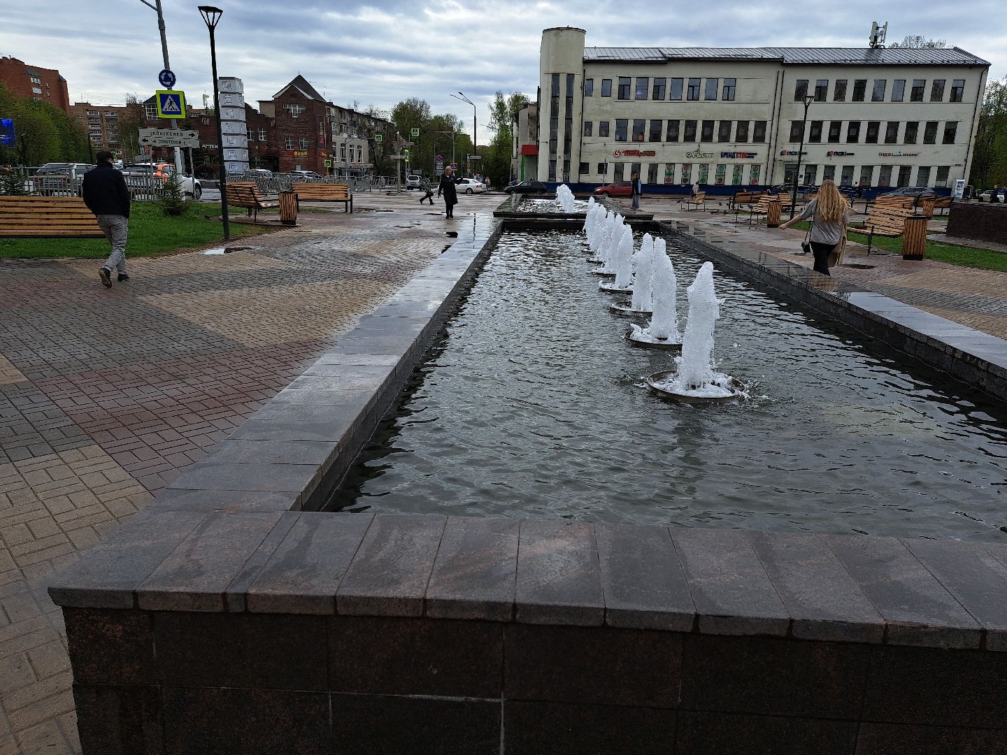 Щелково, запуск фонтана, Фонтан,