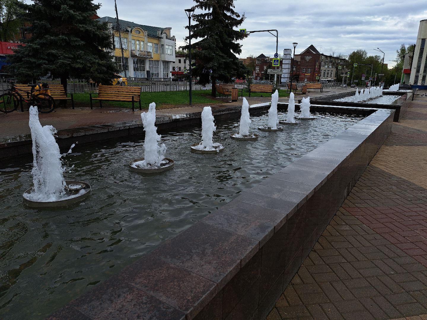 Щелково, запуск фонтана, Фонтан,