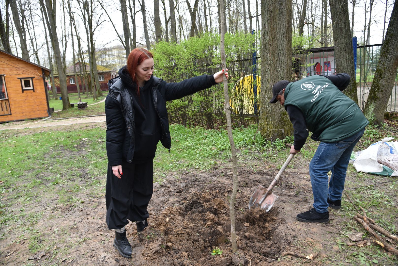 лотошино, лотошинский парк, акция, день добрых дел, субботник, высадка деревьев,