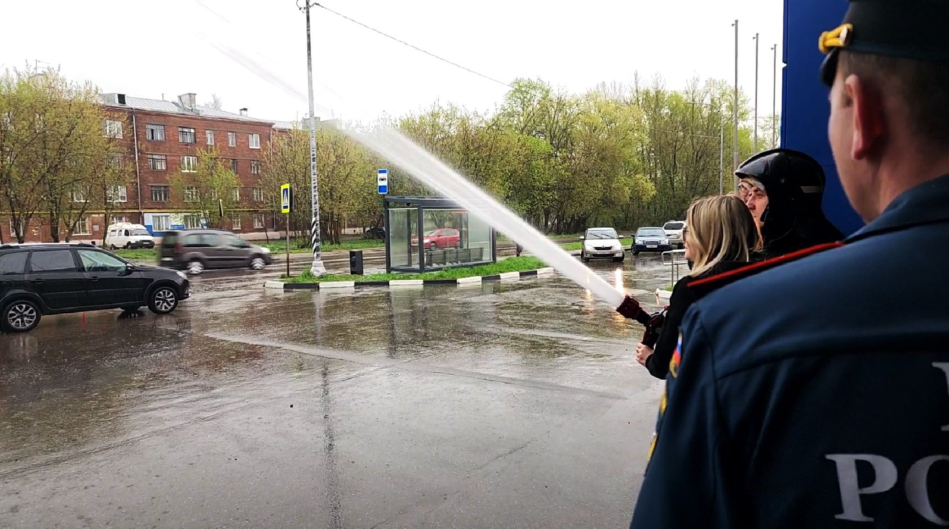 электросталь, мой город, урок, всероссийский урок, пожарная часть, акция, школьники,