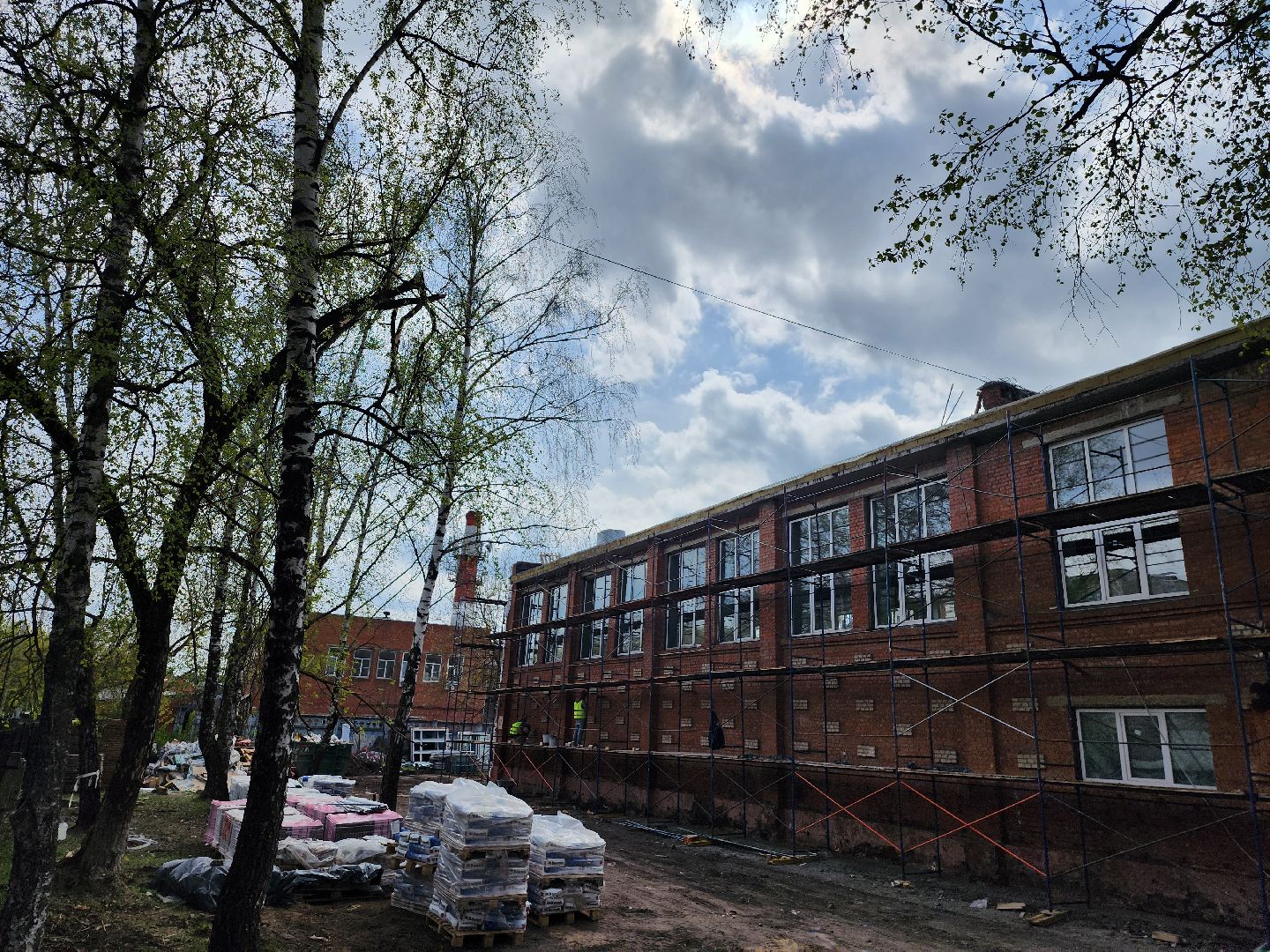 серпухов, капитальный ремонт, школа №16, улица космонавтов, фасады,