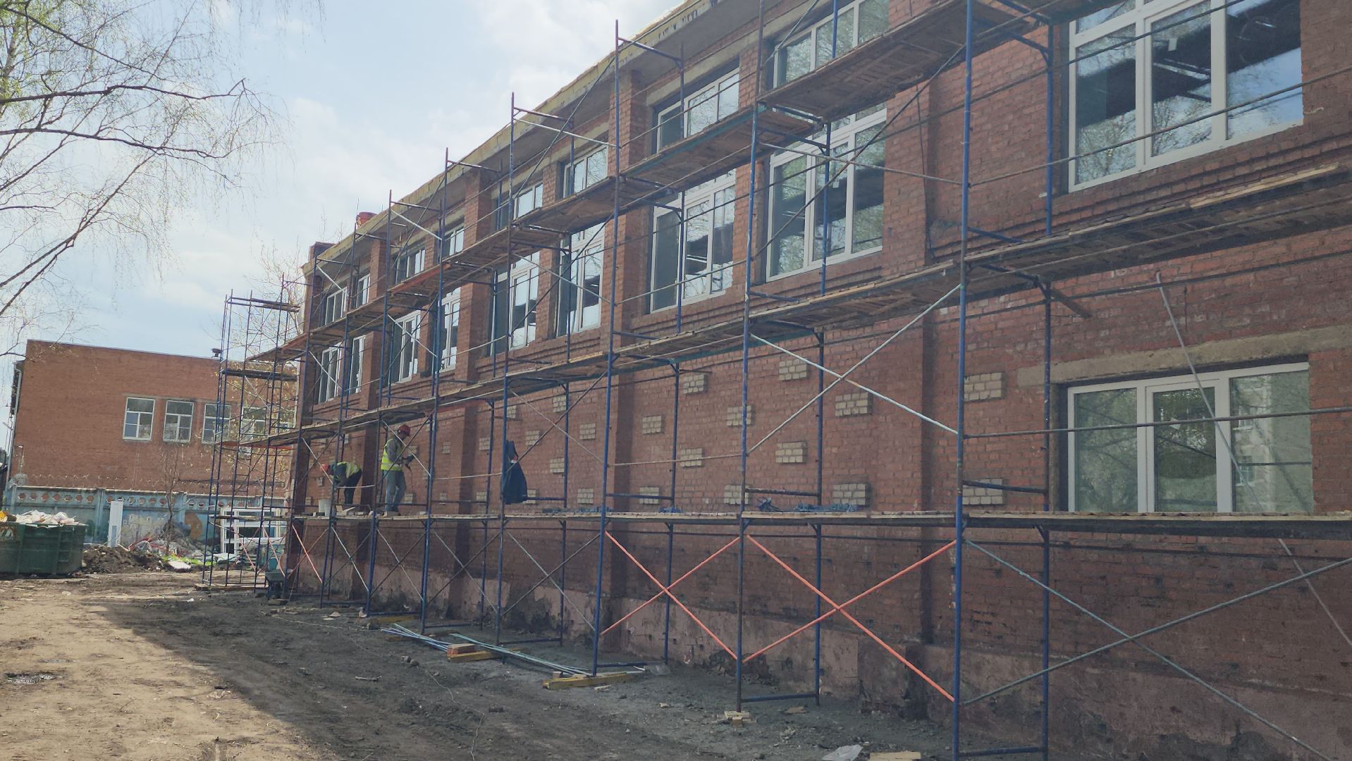 серпухов, капитальный ремонт, школа №16, улица космонавтов, фасады,