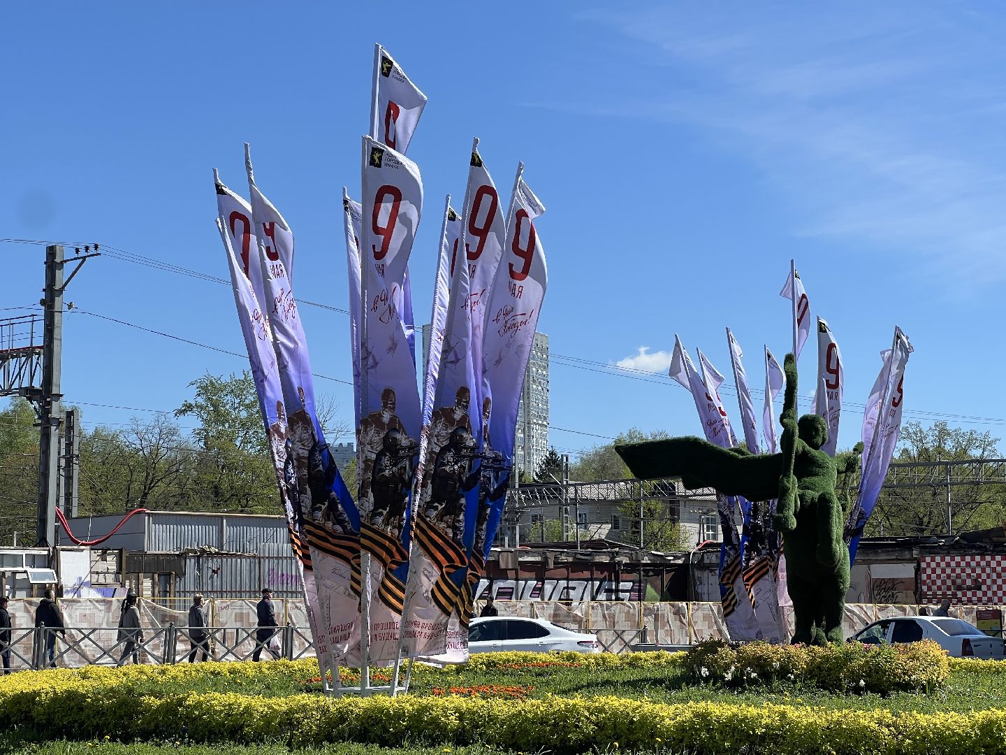 химки, благоустройство, день победы, украшение города,
