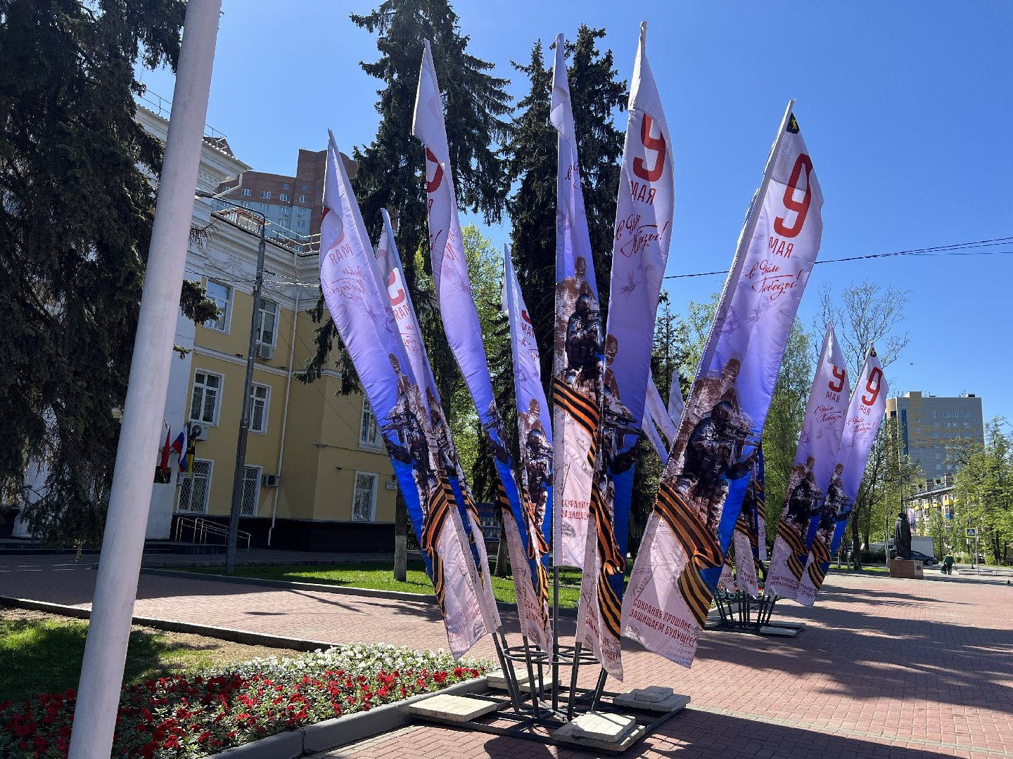 химки, благоустройство, день победы, украшение города,