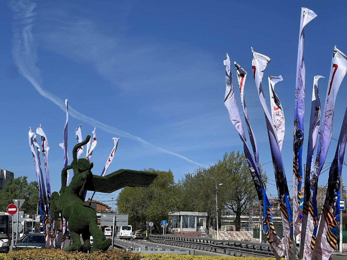 химки, благоустройство, день победы, украшение города,