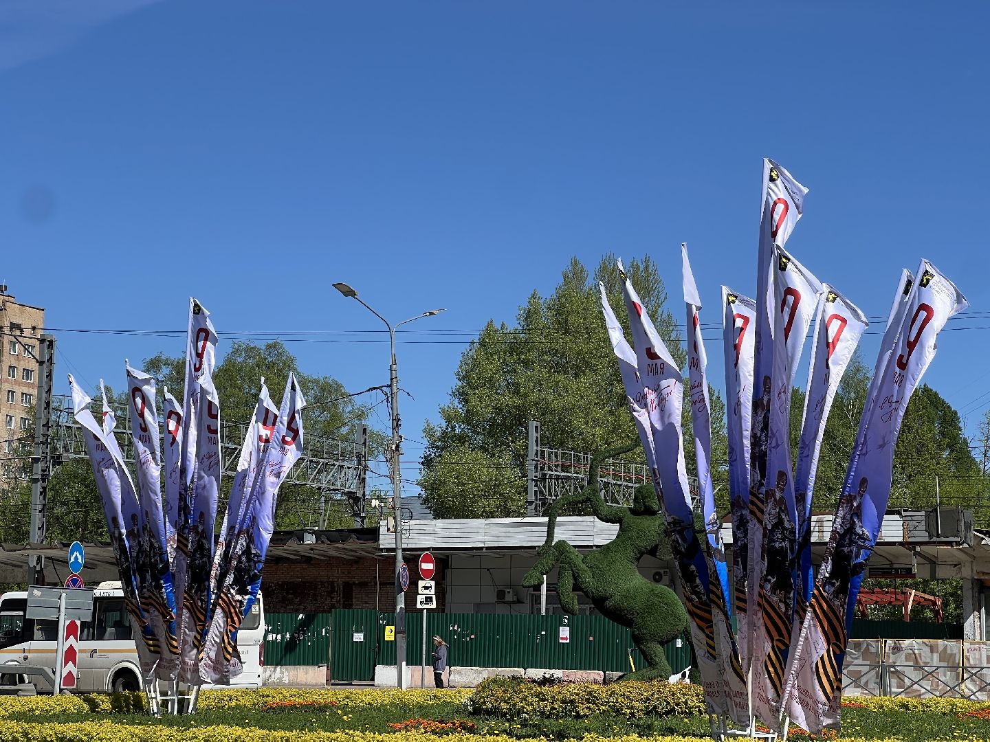 химки, благоустройство, день победы, украшение города,